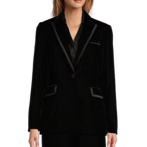 Antonio Melani Alex Black Velvet Blazer, US 0